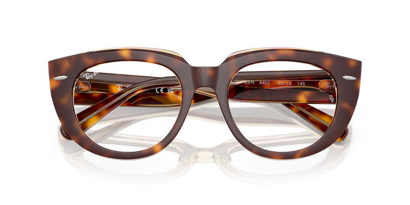 Ray-Ban DOREEN in Light Havana On Multicolor / Clear (8402) - Alternate View