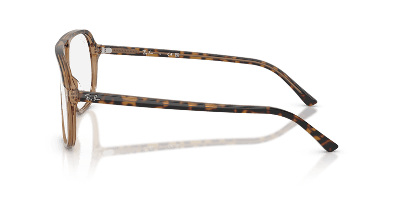 Ray-Ban RX5698 in Havana & Brown / Clear (8109) - Alternate View