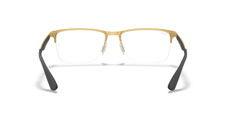 Ray-Ban RX6335 in Black On Gold - Alternate View