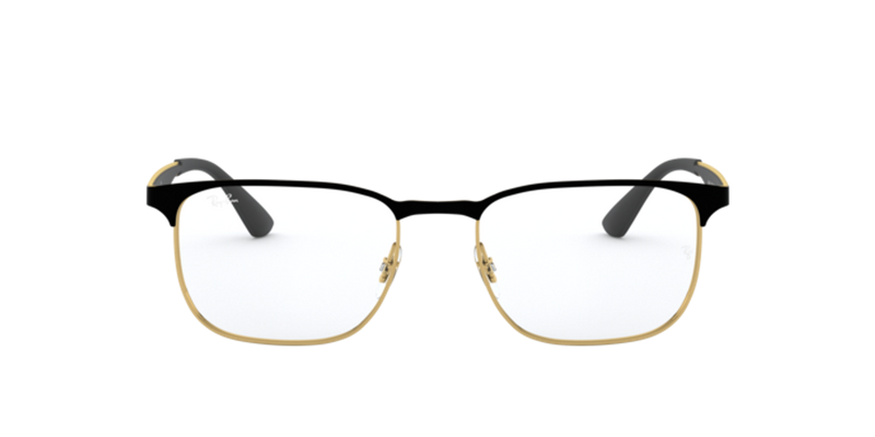 Ray-Ban RX6363 in Black On Gold - Alternate View