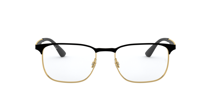 Ray-Ban RX6363 in Black On Gold - Alternate View