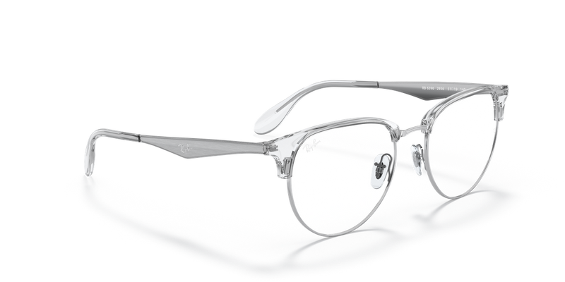 Ray-Ban RX6396 in Silver / Clear (2936) - Alternate View