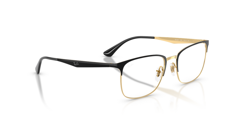 Ray-Ban RX6421 in Black & Gold - Alternate View