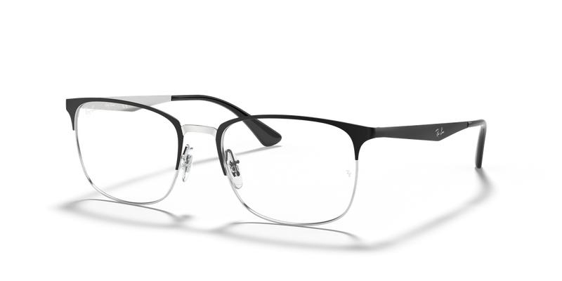 Ray-Ban RX6421 in Black On Silver - Alternate View