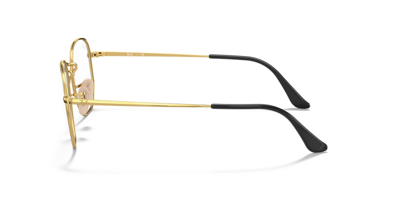 Ray-Ban RX6448 in Black On Gold - Alternate View