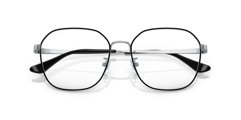 Ray-Ban RX6490D in Black On Silver - Alternate View