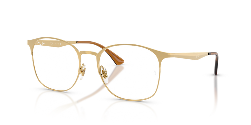 Ray-Ban RX6493 in Gold - Front View