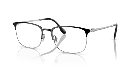 Ray-Ban RX6494 - Black On Silver / Clear (2861)