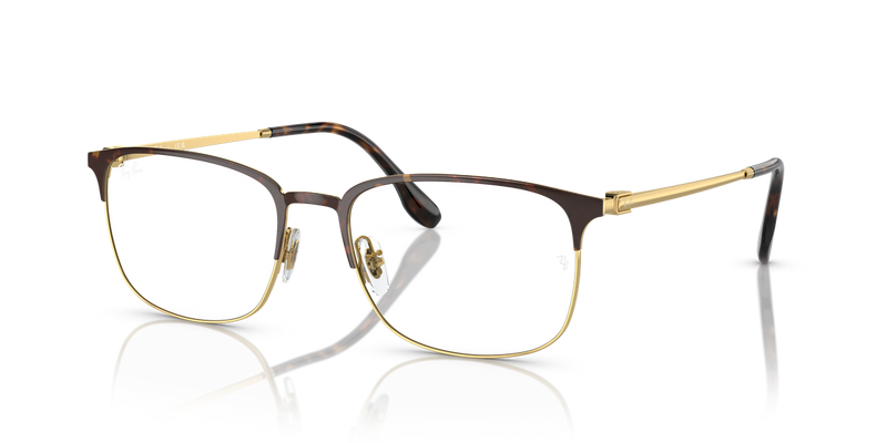 Ray-Ban RX6494 in Havana On Gold - Alternate View