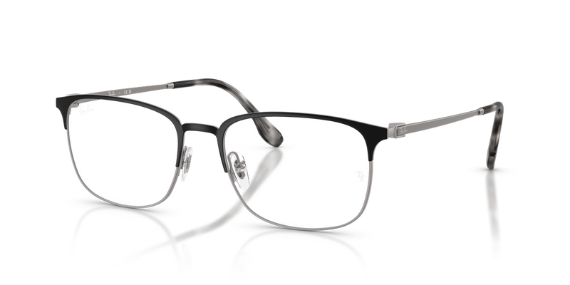 Ray-Ban RX6494 in Matte Black On Matte Gunmetal - Alternate View