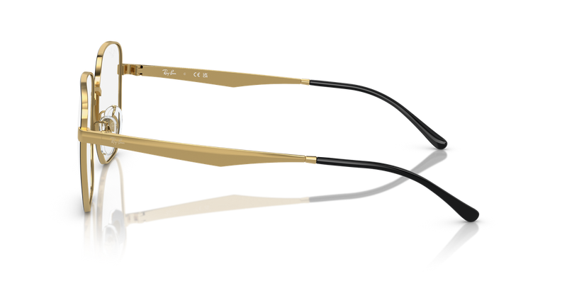 Ray-Ban RX6503D in Black On Gold - Alternate View