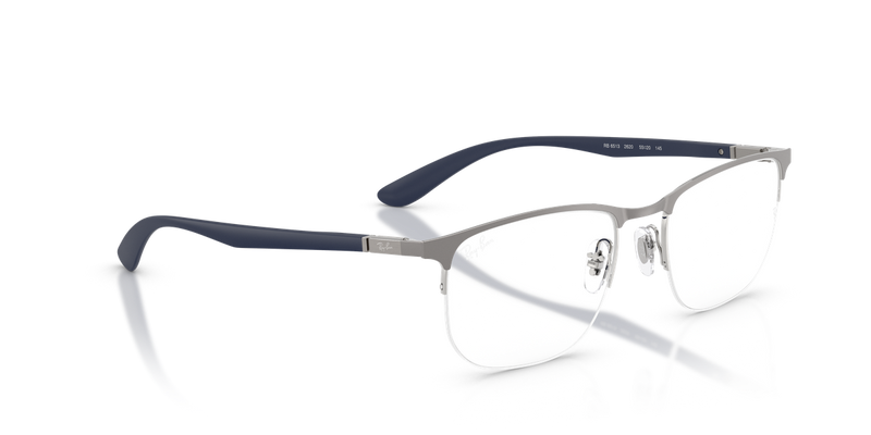 Ray-Ban RX6513 in Matte Gunmetal On Silver - Alternate View