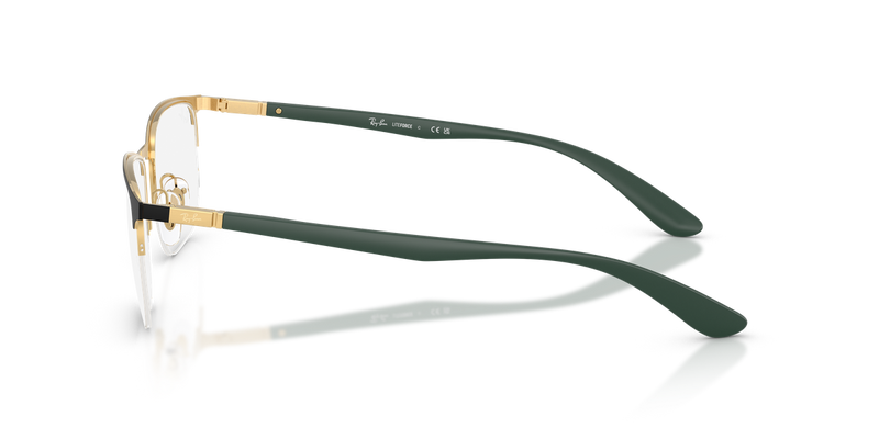 Ray-Ban RX6513 in Black & Gold - Back View
