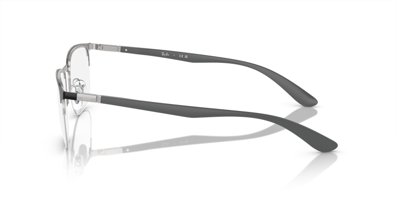 Ray-Ban RX6513 in Black On Silver - Alternate View