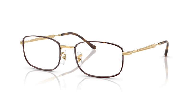 Ray-Ban RX6533 in Havana On Arista Gold - Alternate View