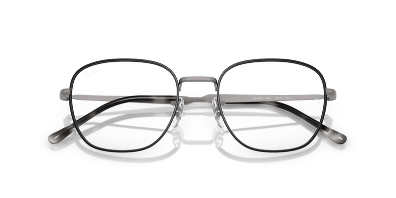 Ray-Ban RX6534 in Matte Black On Matte Gunmetal - Alternate View