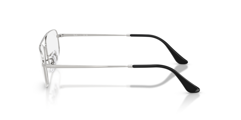 Ray-Ban RX6550 in Silver / Clear (2501) - Temple Detail