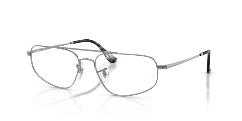 Ray-Ban RX6550 in Gunmetal / Clear (2502) - Alternate View