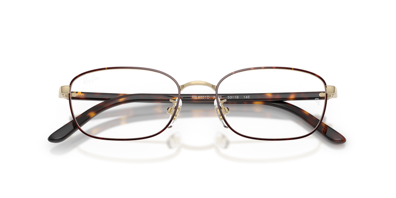Ray-Ban RX6551D in Havana Gold - Alternate View