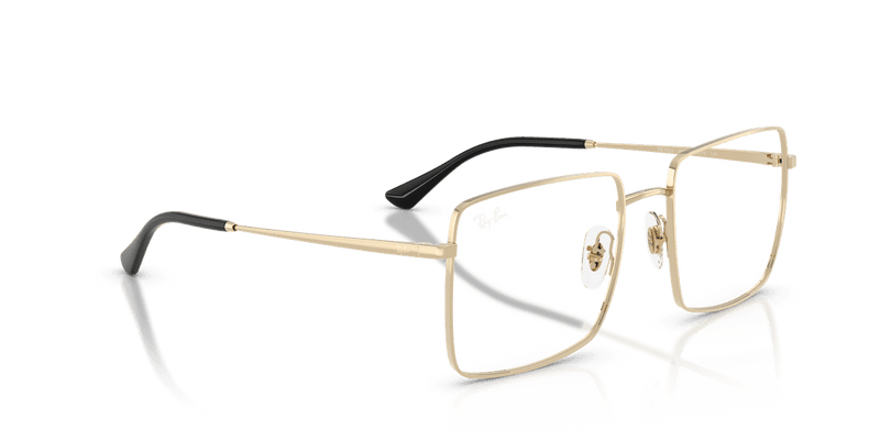 Ray-Ban RX6553 in Pale Gold / Clear (2993) - Back View