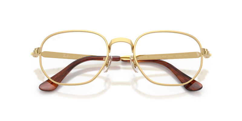 Ray-Ban HEXAGONAL MAX in Gold - Side View