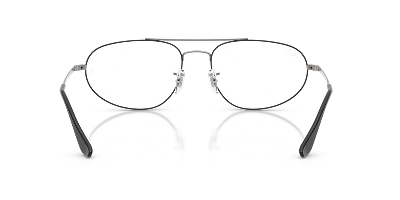 Ray-Ban RX6645 in Black On Gunmetal / Clear (3179) - Alternate View