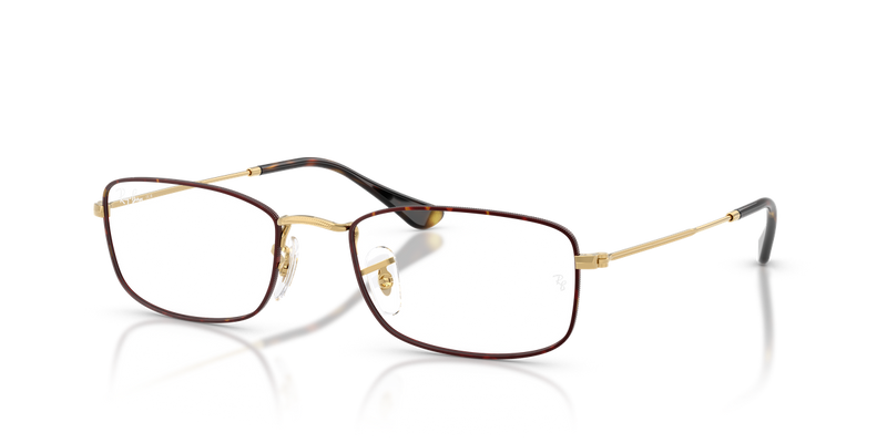 Ray-Ban RX6647 in Havana On Gold / Clear (3177) - Alternate View