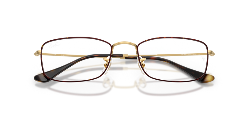 Ray-Ban RX6647 in Havana On Gold / Clear (3177) - Alternate View