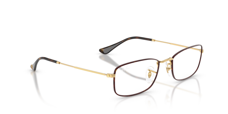 Ray-Ban RX6647 in Havana On Gold / Clear (3177) - Alternate View