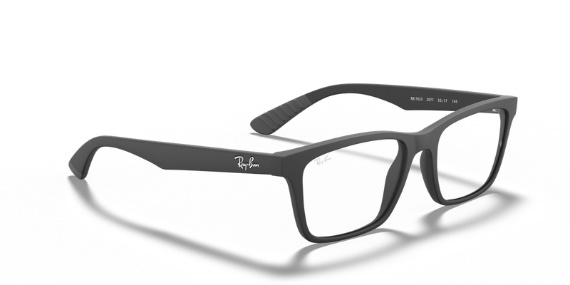 Ray-Ban RX7025 in Black / Clear (2077) - Alternate View