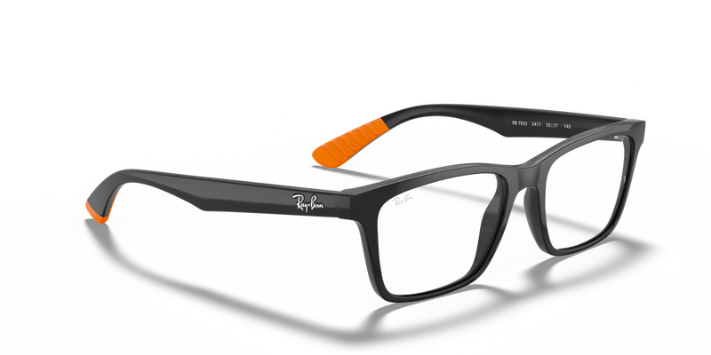 Ray-Ban RX7025 in Black / Clear (5417) - Alternate View