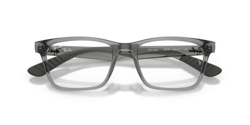 Ray-Ban RX7025 in Light Grey / Clear (8475) - Alternate View