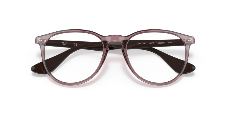 Ray-Ban ERIKA in Transparent Violet / Clear (8139) - Alternate View