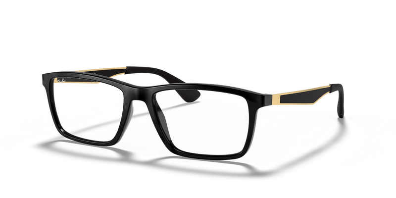 Ray-Ban RX7056 in Black / Clear (5644) - Alternate View