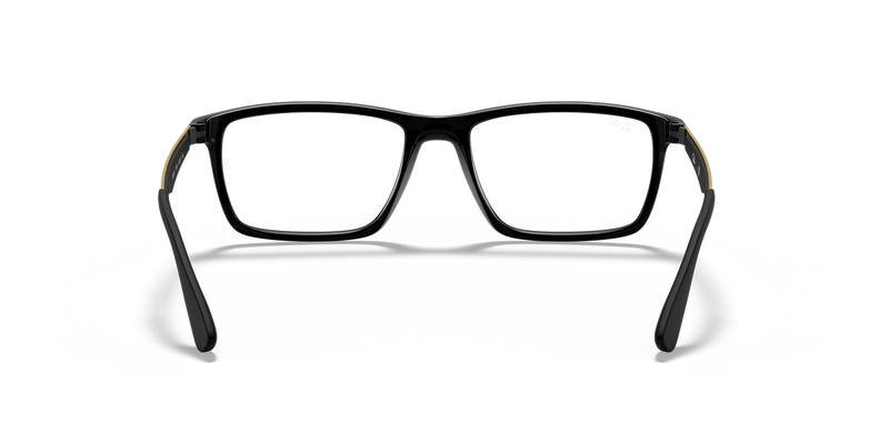 Ray-Ban RX7056 in Black / Clear (5644) - Alternate View