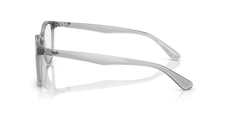 Ray-Ban RX7093D in Transparent Grey / Clear (8012) - Back View