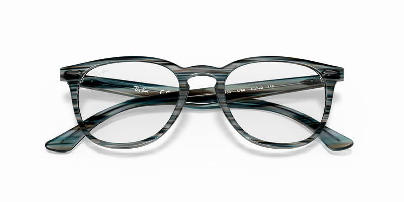 Ray-Ban RX7159 in Striped Blue Grey - Alternate View
