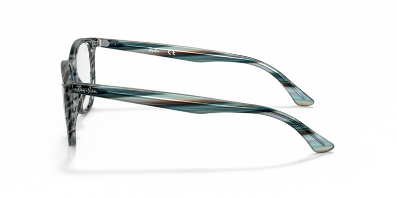Ray-Ban RX7159 in Striped Blue Grey - Alternate View