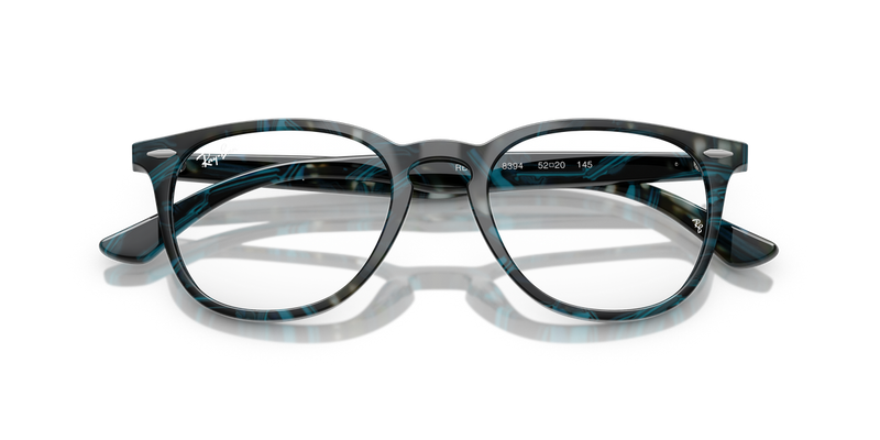 Ray-Ban RX7159 in Transparent Fantasy Blue & Grey - Alternate View