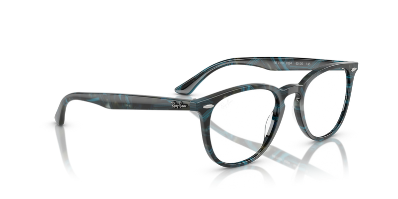 Ray-Ban RX7159 in Transparent Fantasy Blue & Grey - Alternate View