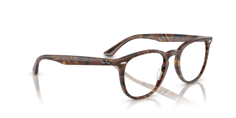 Ray-Ban RX7159 in Transparent Fantasy Brown Yellow - Alternate View