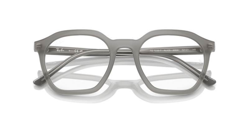 Ray-Ban ALICE in Opal Grey / Clear (8354) - Side View