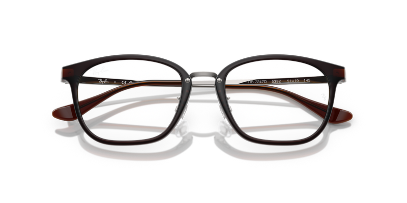 Ray-Ban RX7247D in Dark Brown - Alternate View