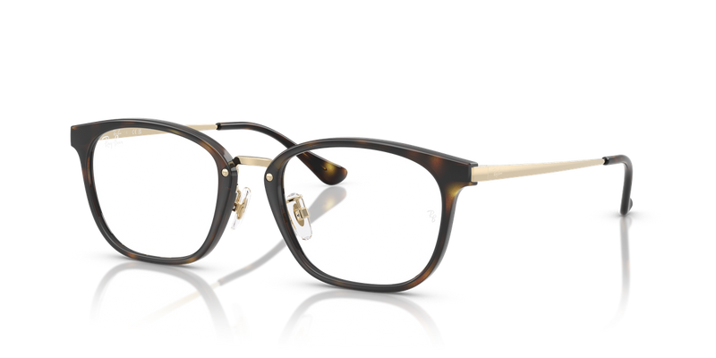 Ray-Ban RX7247D in Havana On Pale Gold - Alternate View