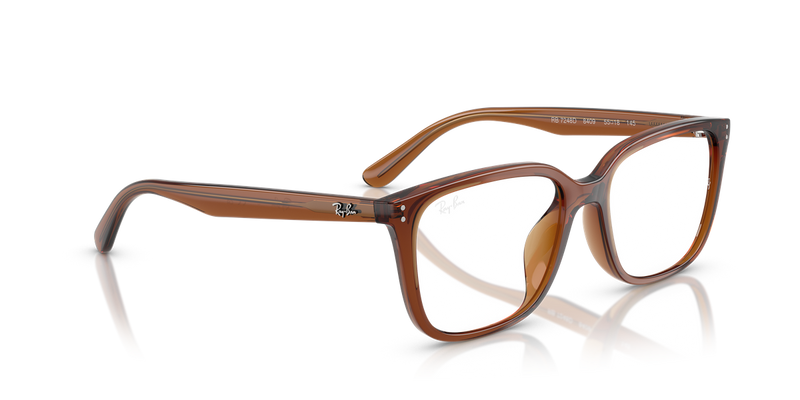 Ray-Ban RX7248D in Transparent Brown - Alternate View