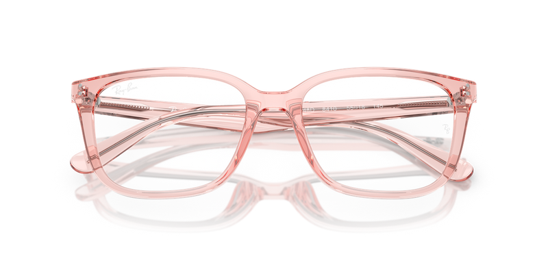 Ray-Ban RX7248D in Transparent Light Pink - Alternate View