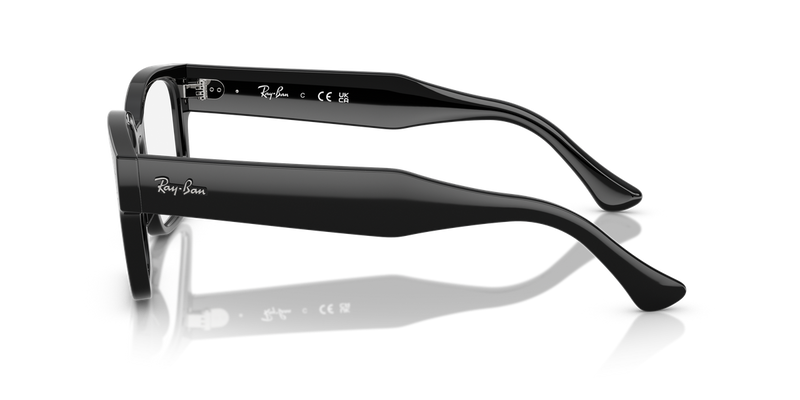 Ray-Ban LAURENE in Black / Clear (8260) - Back View