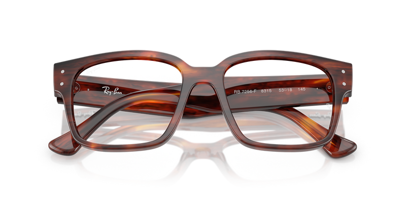 Ray-Ban LAURENE in Striped Havana / Clear (8315) - Alternate View