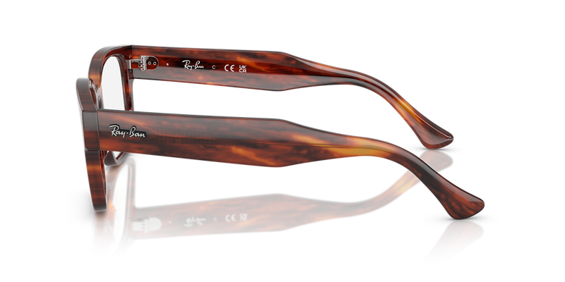 Ray-Ban LAURENE in Striped Havana / Clear (8315) - Alternate View