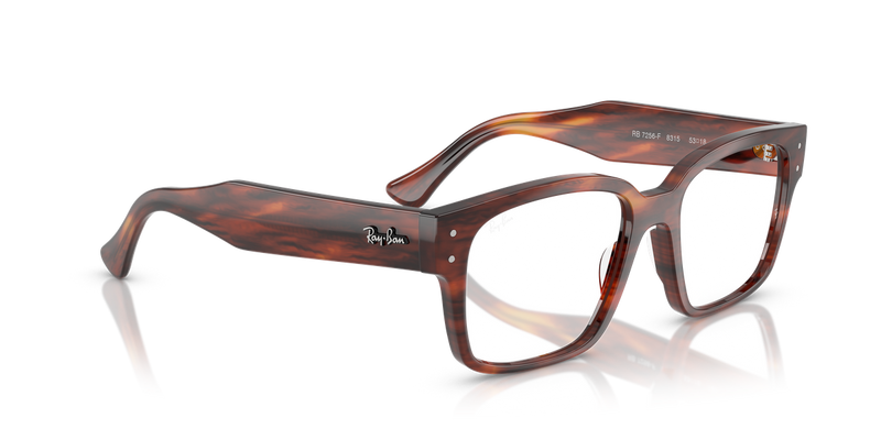 Ray-Ban LAURENE in Striped Havana / Clear (8315) - Alternate View